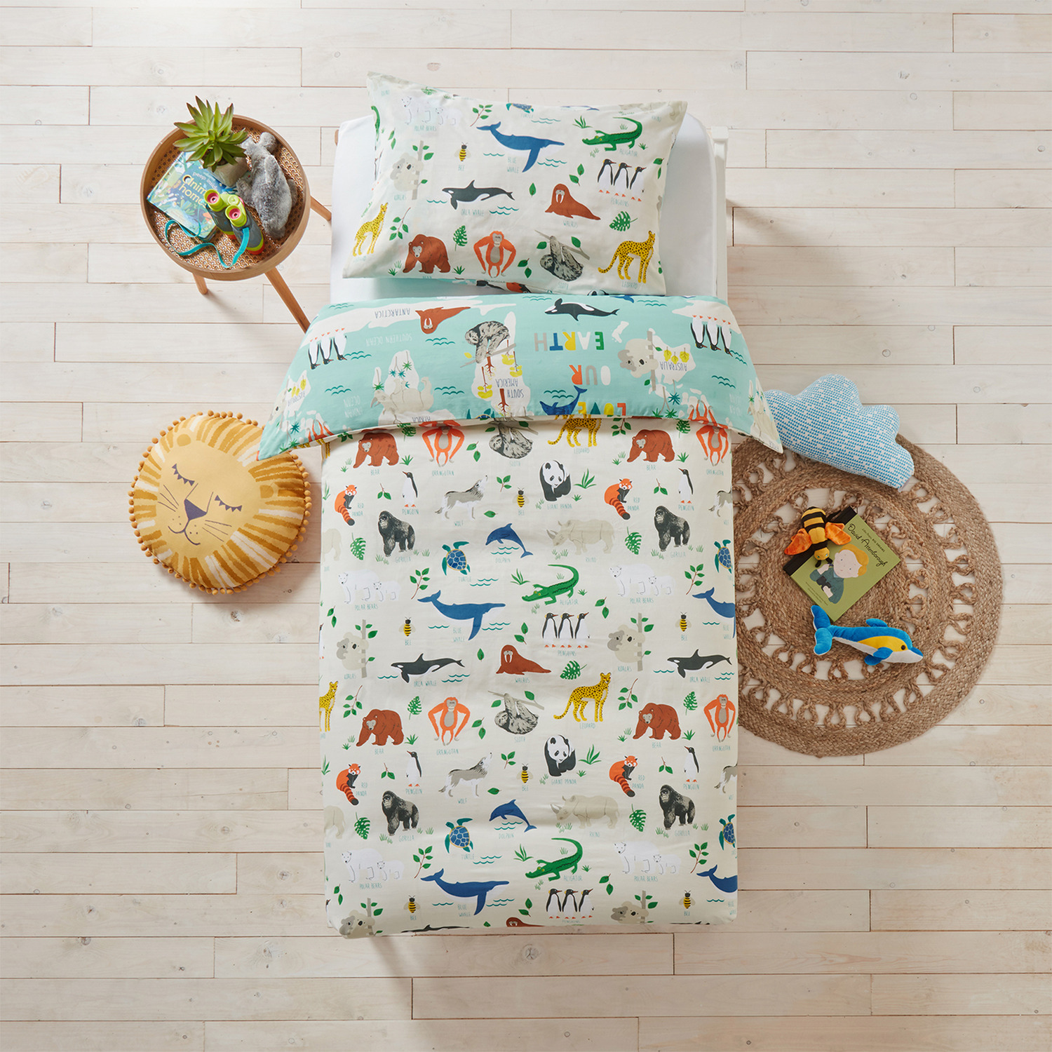 Kids Earth Duvet Cover Set