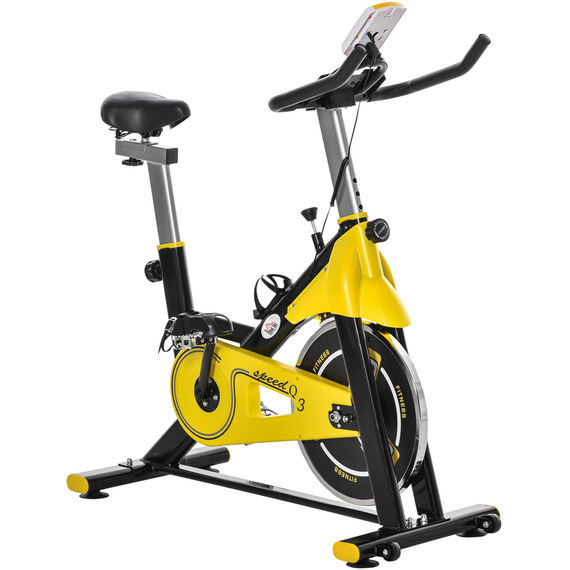 HOMCOM Exercise Bike with Belt Drive 