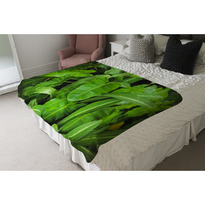 Abstract Background Of Dark Green Leaves Blanket