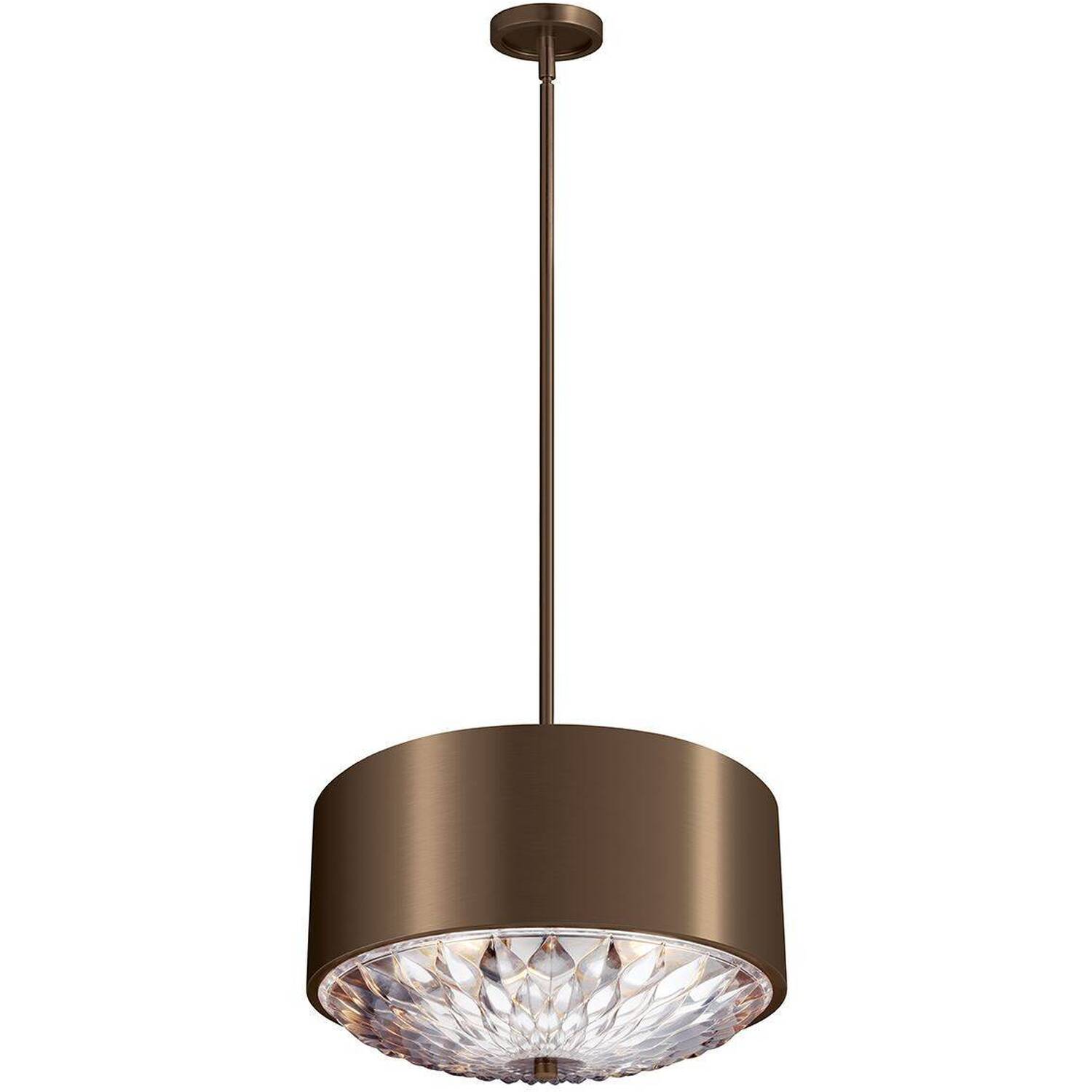 Botanic 4 Light Ceiling Pendant Brass, E27 - Brass