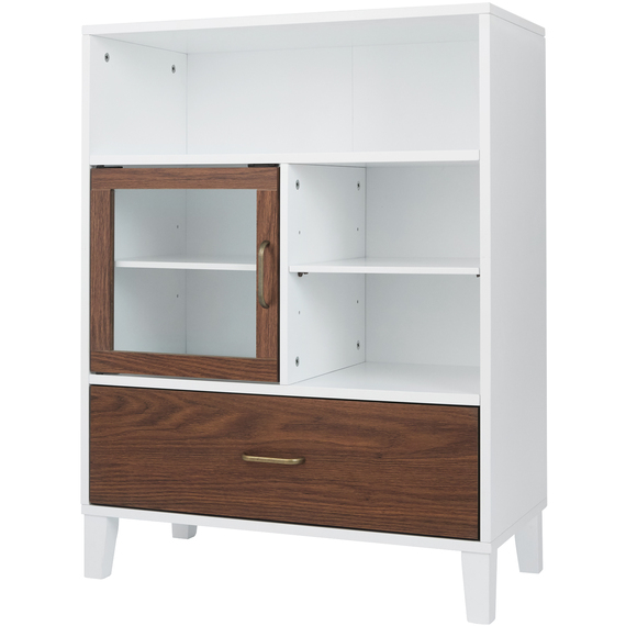 Teamson Home Tyler Wooden Bathroom Free Standing Cabinet EHF-F0010