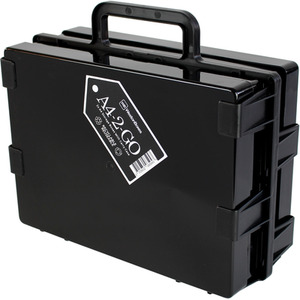 WestonBoxes A4-2-GO Portable Storage Box Carrier with 2 A4 Paper Storage Boxes