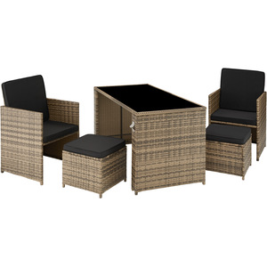 tectake® Garden Table and Chairs Palermo