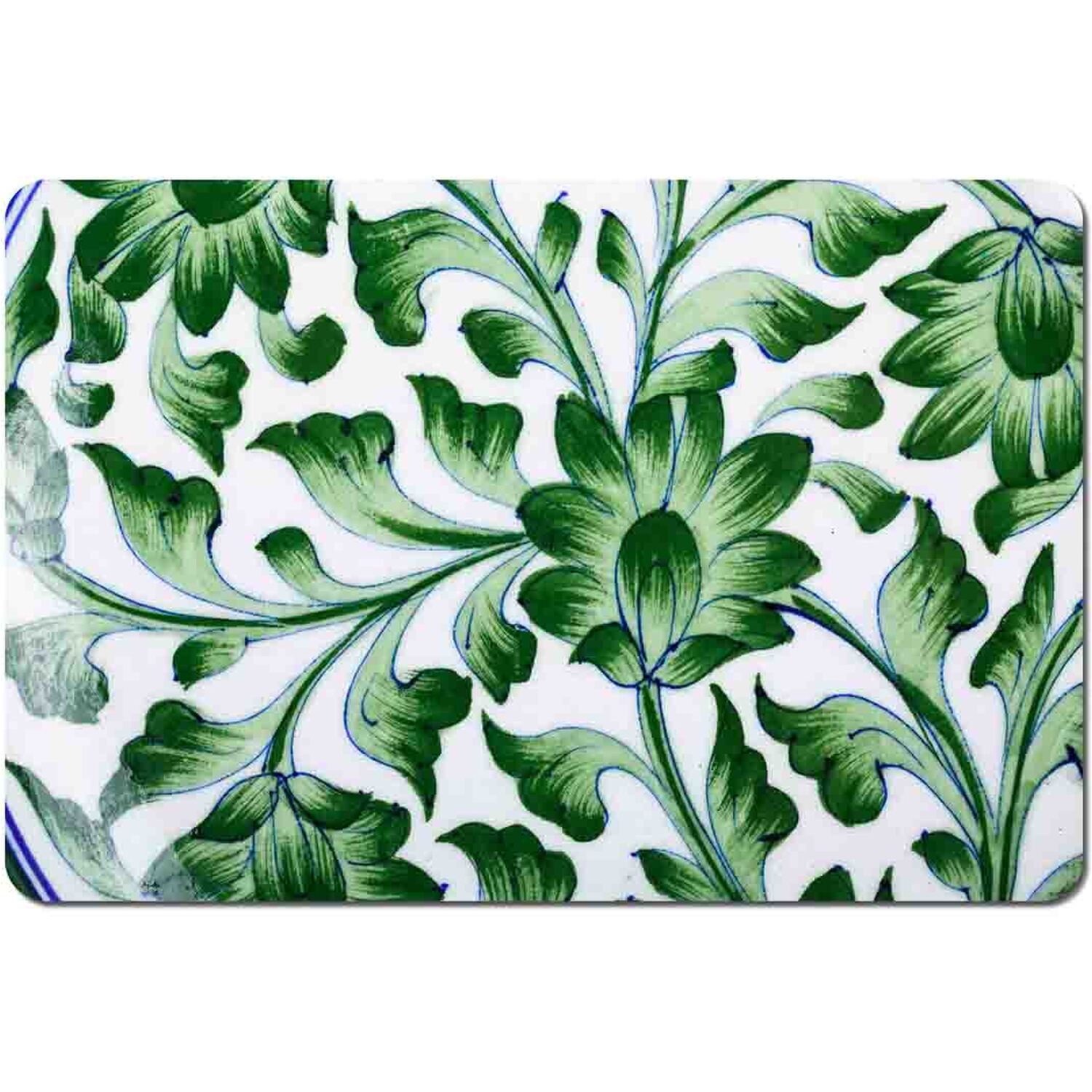 Image of Painted Pottery Pattern Placemat Set -&hellip;