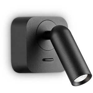 Bean LED Decorative Square Reading Light Black 3000K 3.5W