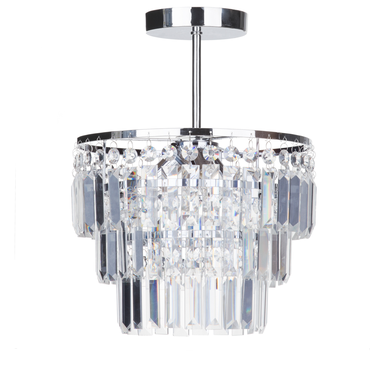 Vasca Bathroom Semi Flush - Chrome