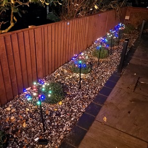 Pack of LED Battery Operated Sparkler Path Lights with Timer