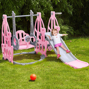 Slide Swing Set Steamship Shaped Play Area for Toddlers