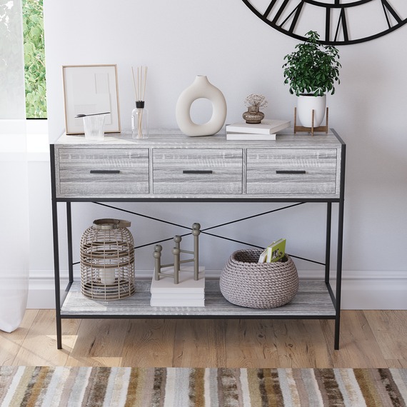 Brooklyn 3 Drawer Console Table
