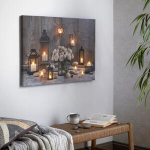 Art for the Home Cosy Cottage LED Printed Canvas