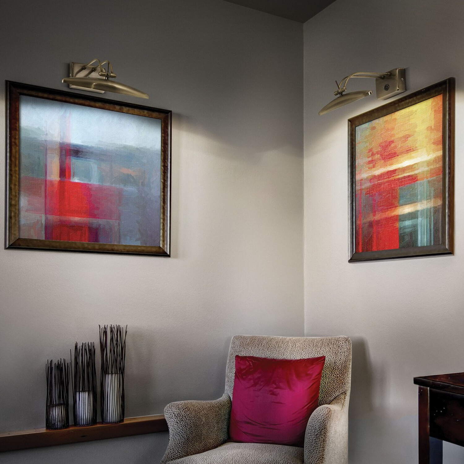 Mirror 2 Light Indoor Wall Light - Gold