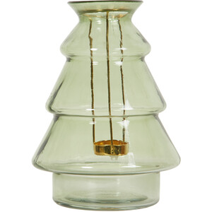 Christmas Tree Glass Tealight Holder and Vase