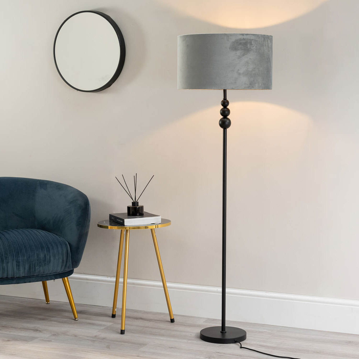 Image of Marissa Stacked Ball Floor Lamp with&hellip;