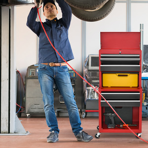 Tool Inventory Control Lockable 2-In-1 Rolling Lockable Tool Storage Cabinet