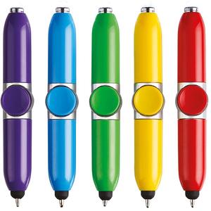Set of 5 Gyro Spinning Light-Up Pens