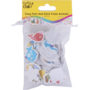 Easy Peel and Stick Foam Insects or Animals Stickers