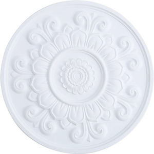 White 3D Polyurethane Ceiling Rose