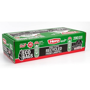 Hero Eco 90L Heavy Duty Bin Bags Black