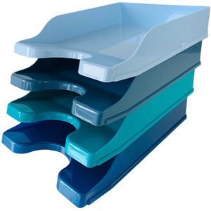 Contemporary Range Letter Tray- Cool Breeze
