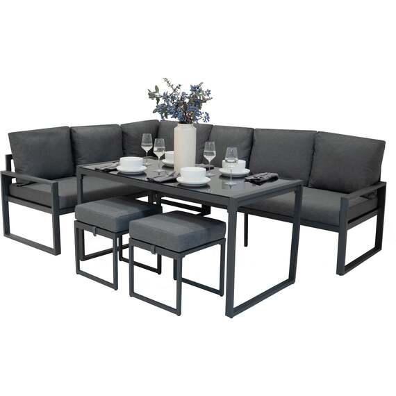 Garden Aluminium Furniture Set 7 seats