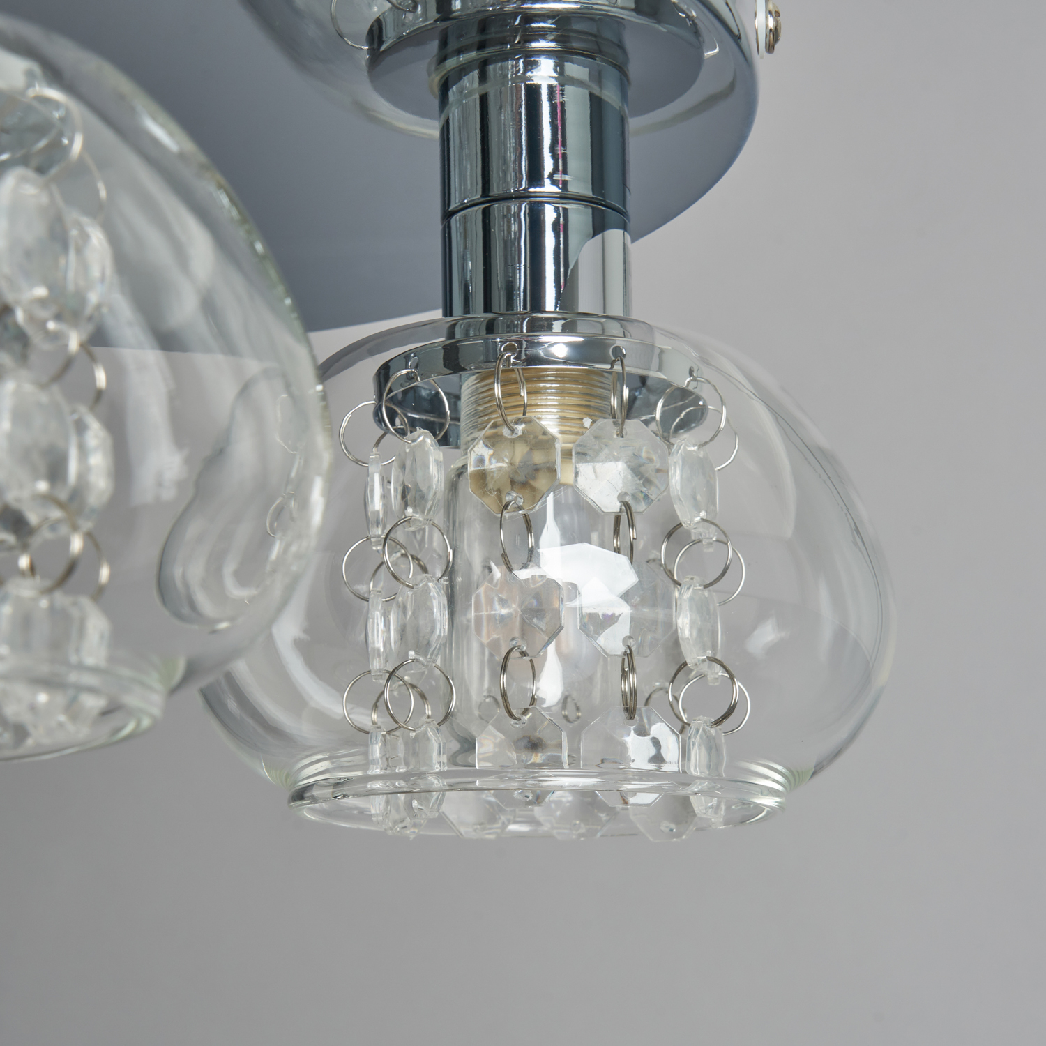 Lillian 3 Light Bathroom Flush Ceiling Light - Chrome