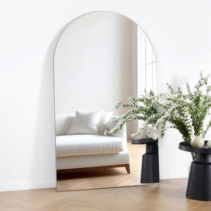 Albano Extra Large Frameless Arched Full Length Mirror 179x110cm
