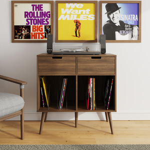 Jaxon 2 Drawer Vinyl Turntable Stand