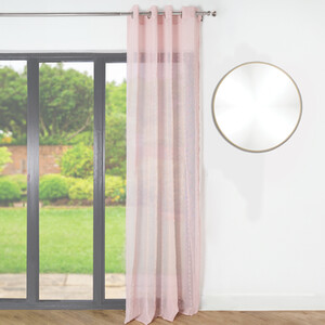 Isobel Tufted Stripe Eyelet Voile Curtain