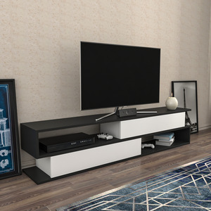 Anthracite and White / 35cm Cortez TV Unit shot 10460090
