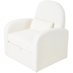 Swivel Chenille Upholstered Single Sofa Armchair