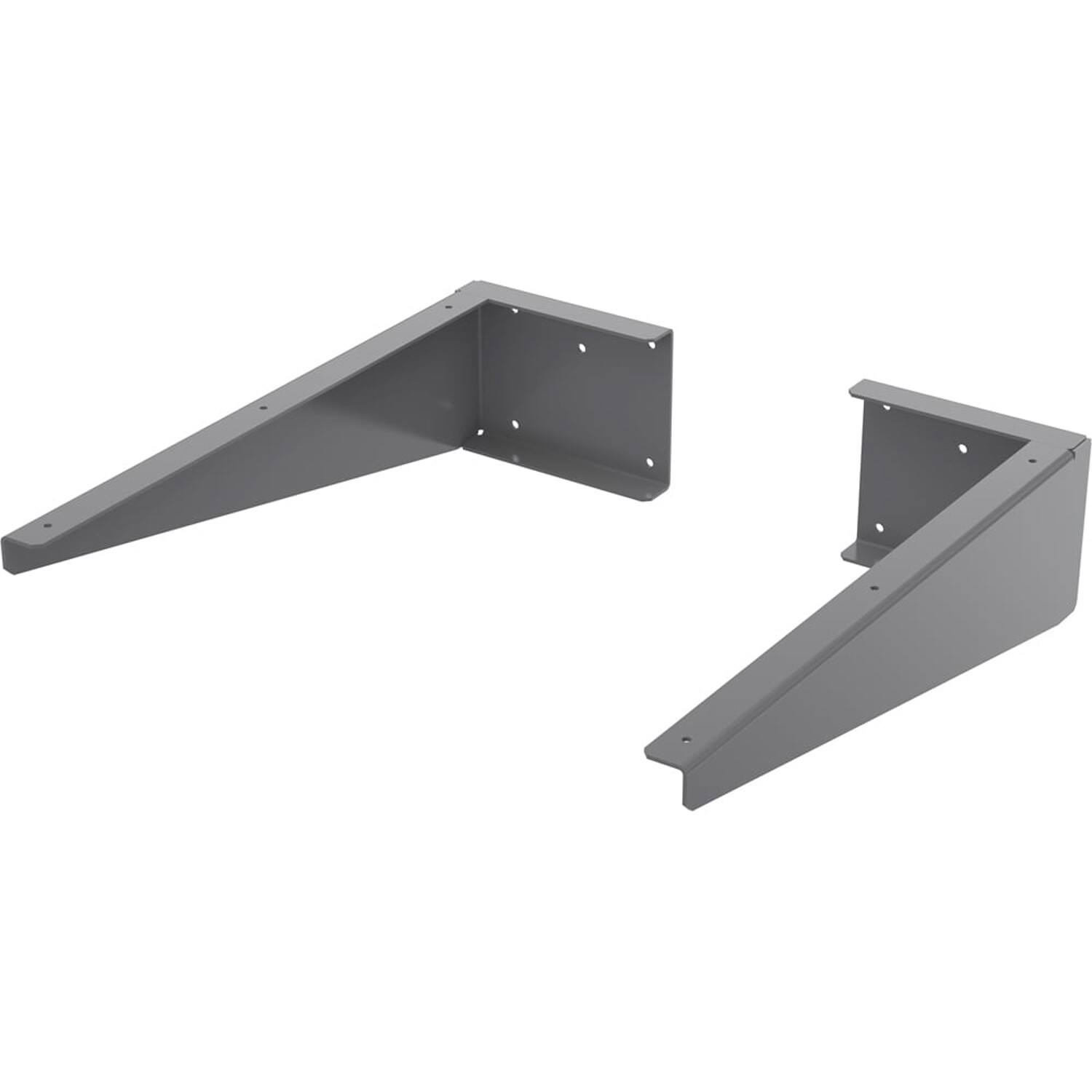 Nuie Dark Grey Pair Of Shelf Support Brackets | | Brass | 100Mm X 75Mm X 300Mm - Image 7