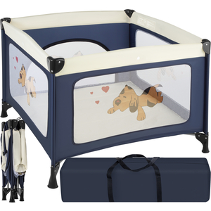 Playpen Tommy Junior, Stable, Foldable, Mesh With Side Zip Opening