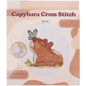 Capybara Cross Stitch Kit