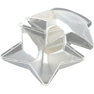 Fill Your Own Star Baubles (30pk) - Clear