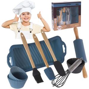 Kids Baking Set 6 Muffin Molds  Accessories