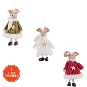 Dressed Mouse Hanging Decoration