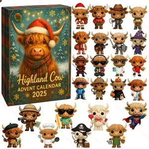2D Alpine Cow Christmas Calendar