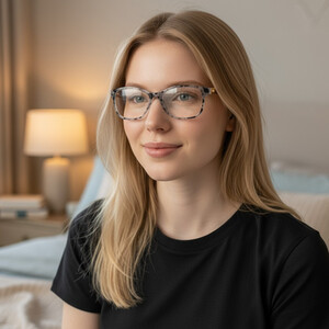 White & Black Reading Glasses
