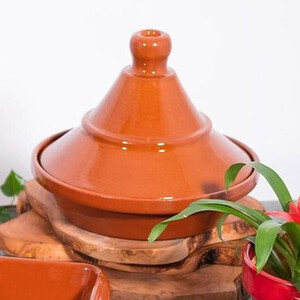 El Toro Glazed Terracotta Large Tagine Dish