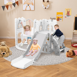 7 in 1 L-shaped Toddle Swing and Slide Set