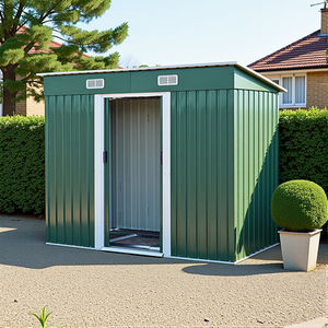 Breeins 4x6FT Metal Garden Storage Shed with Sliding Door and Vents