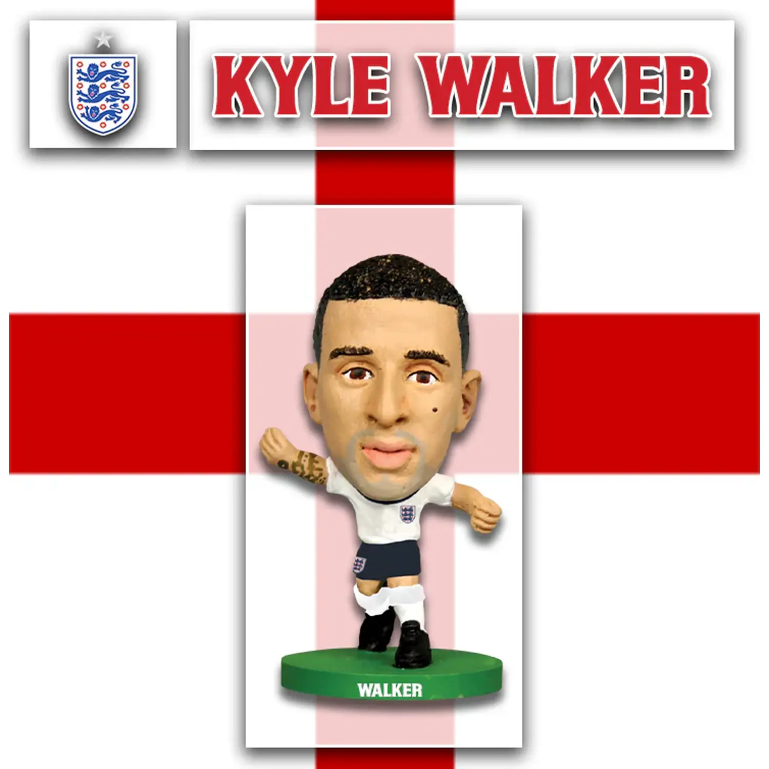 SoccerStarz England Kyle Walker 2014 5cm Figure - White