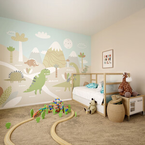 Dinosaur Land Natural Wall Mural