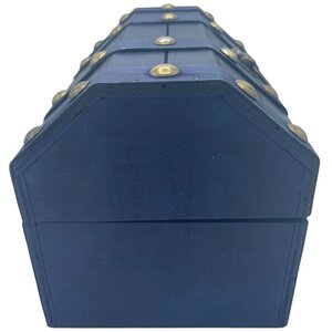 Large Teal Treasure Chest for Storage Decor Durable Stylish