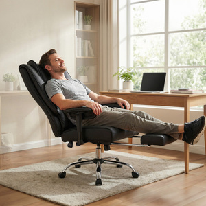Levede Big Tall High Back Heavy Duty PU Recliner Executive Chair