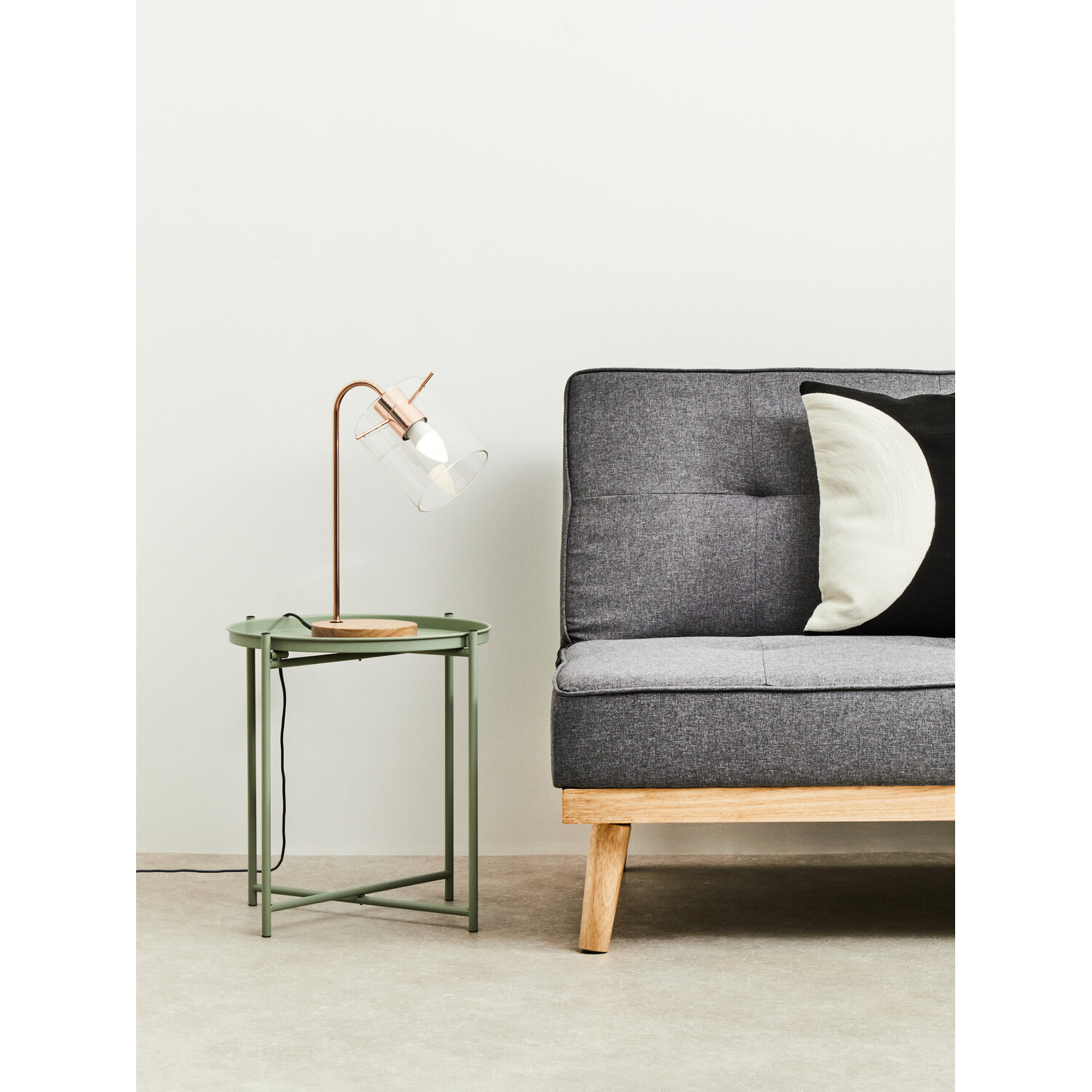 Trosa Green Iron Side Table - Green