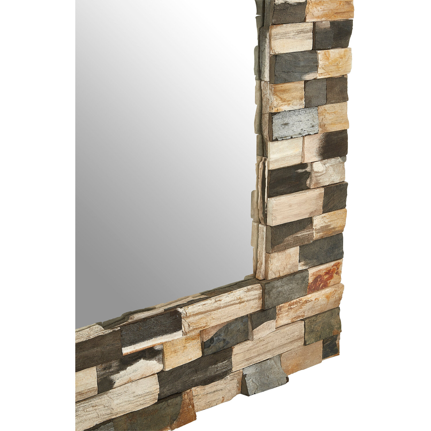 Cora Wall Mirror With Black Finish Frame - Gold