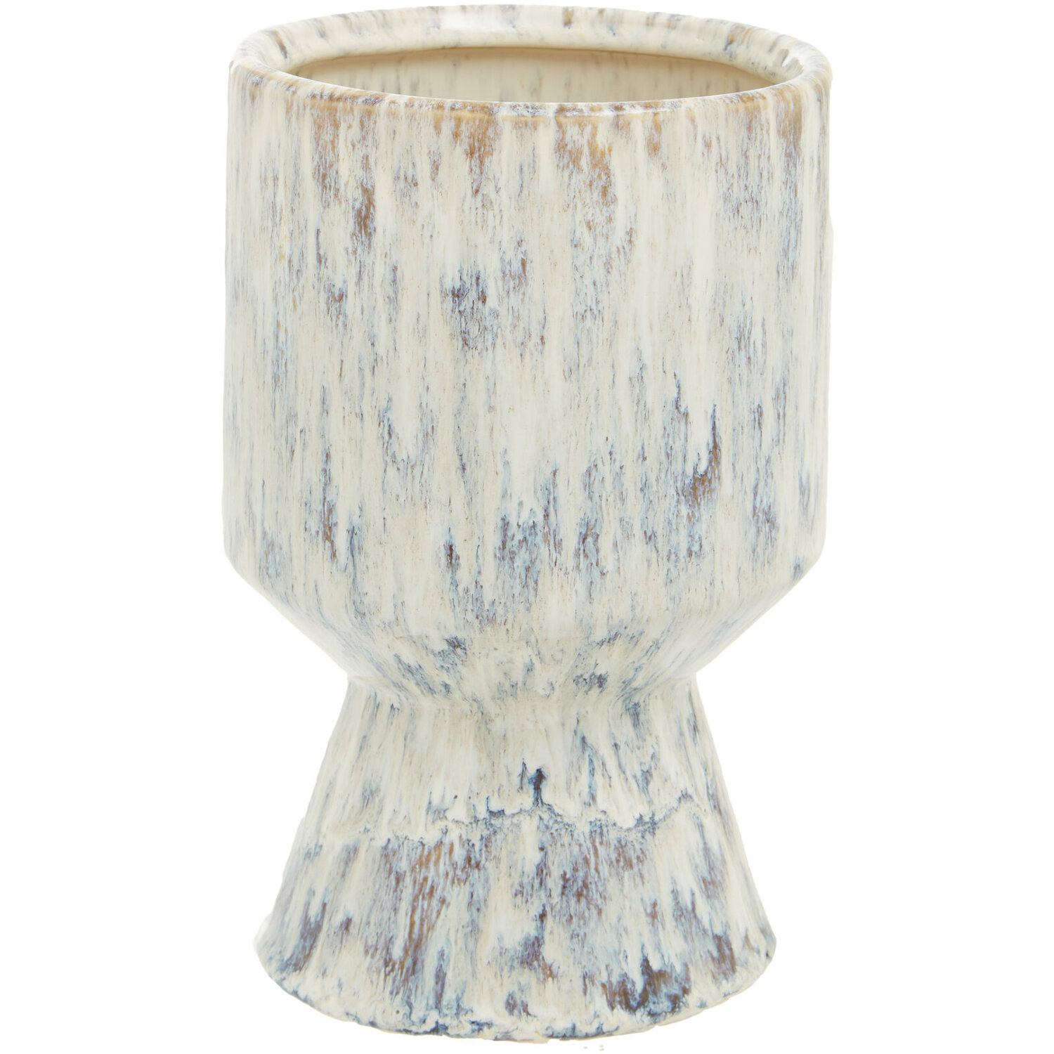 Shai Small Beige Speckled Planter - Beige