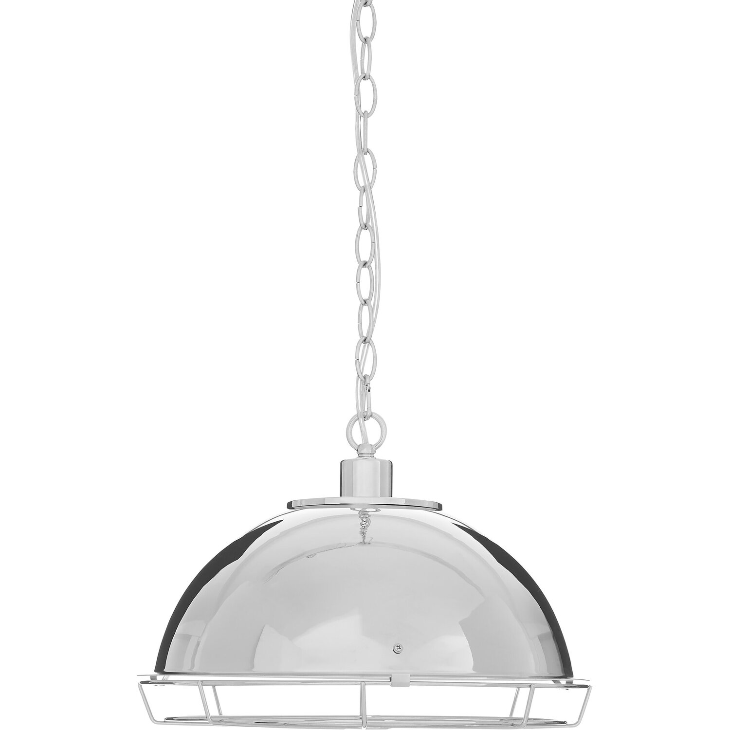 New Foundry Chrome Pendant Light - Silver