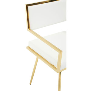 Azalea Ivory Faux Leather Dining Chair